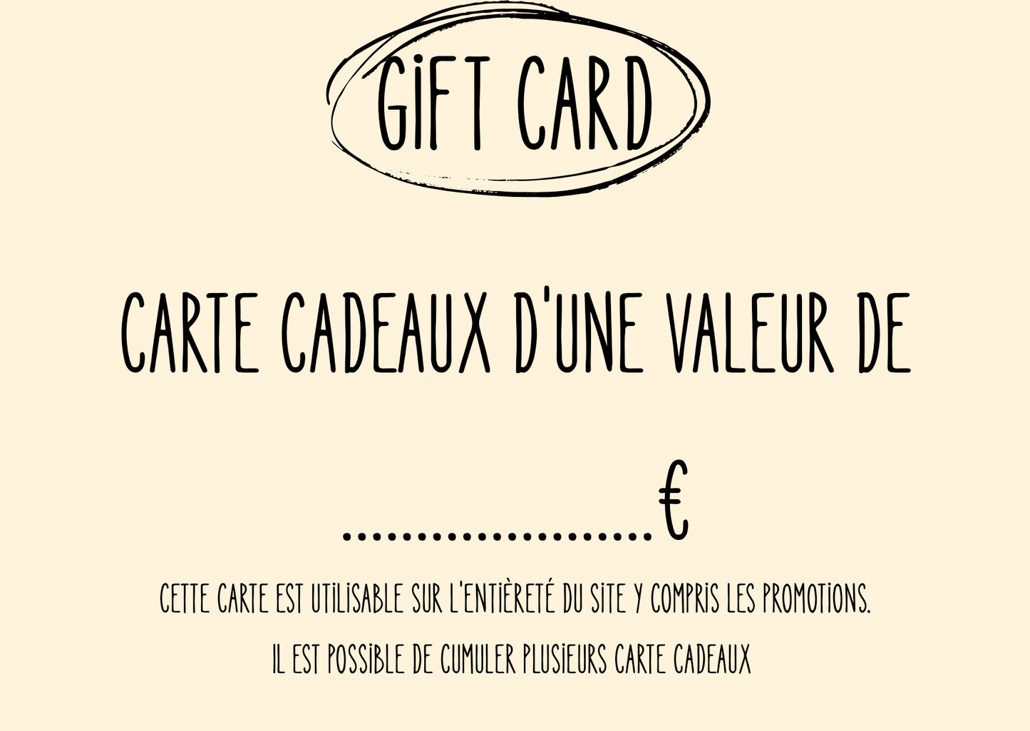 Gift card bu 4 bro