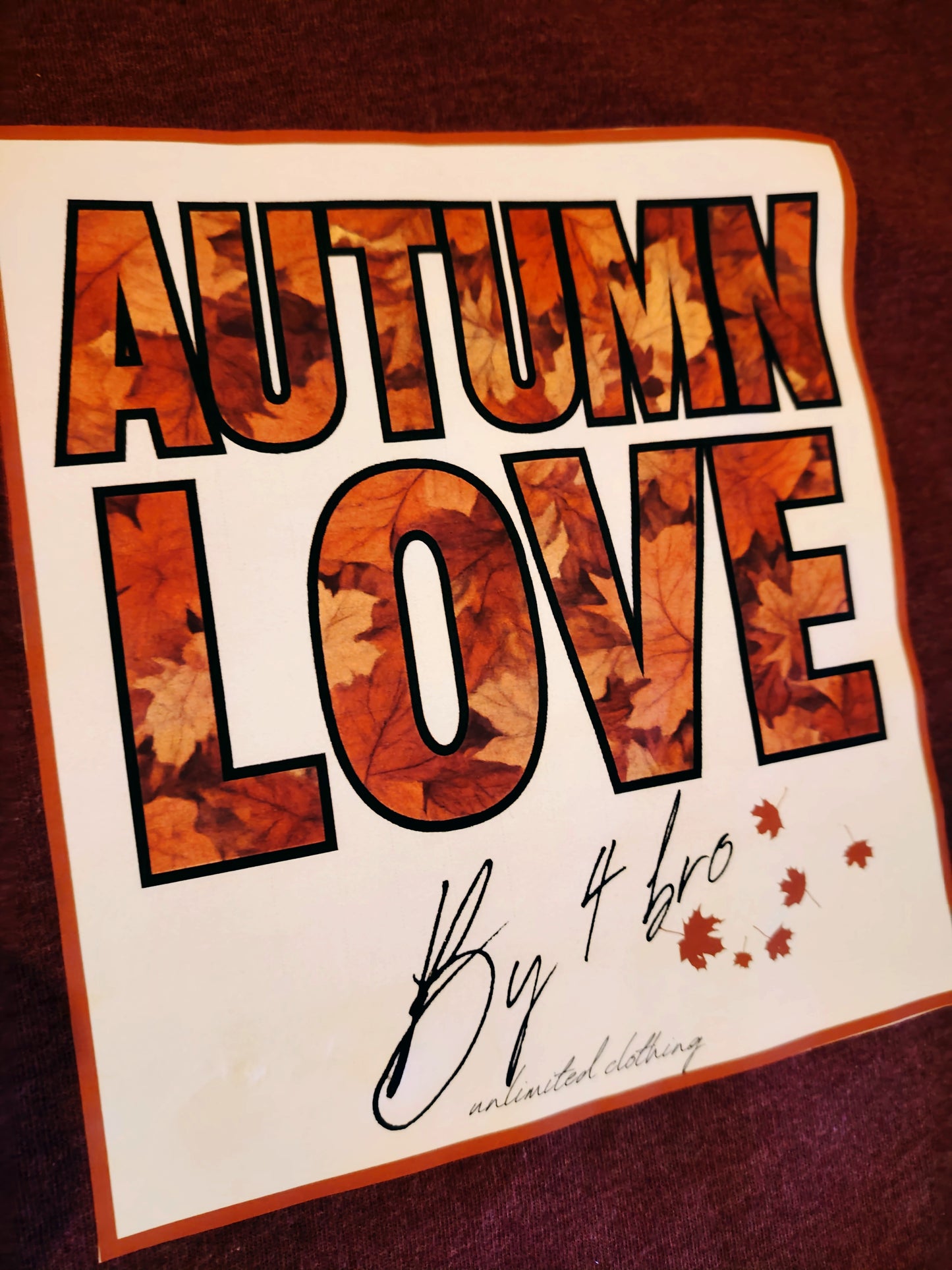 Sweat collection "Girlie-cloth" Love autumn