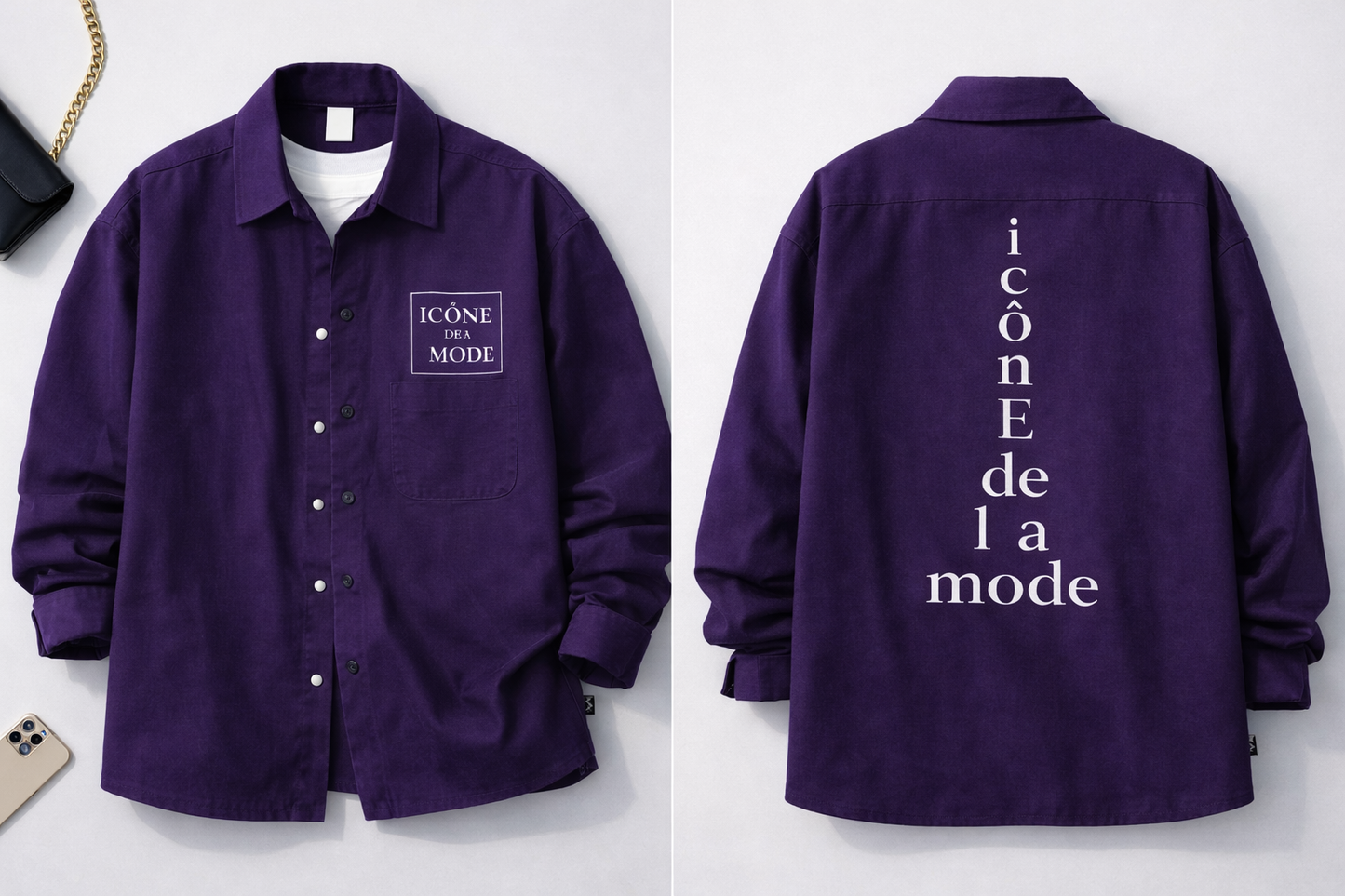 Chemise oversize "icône de la mode"