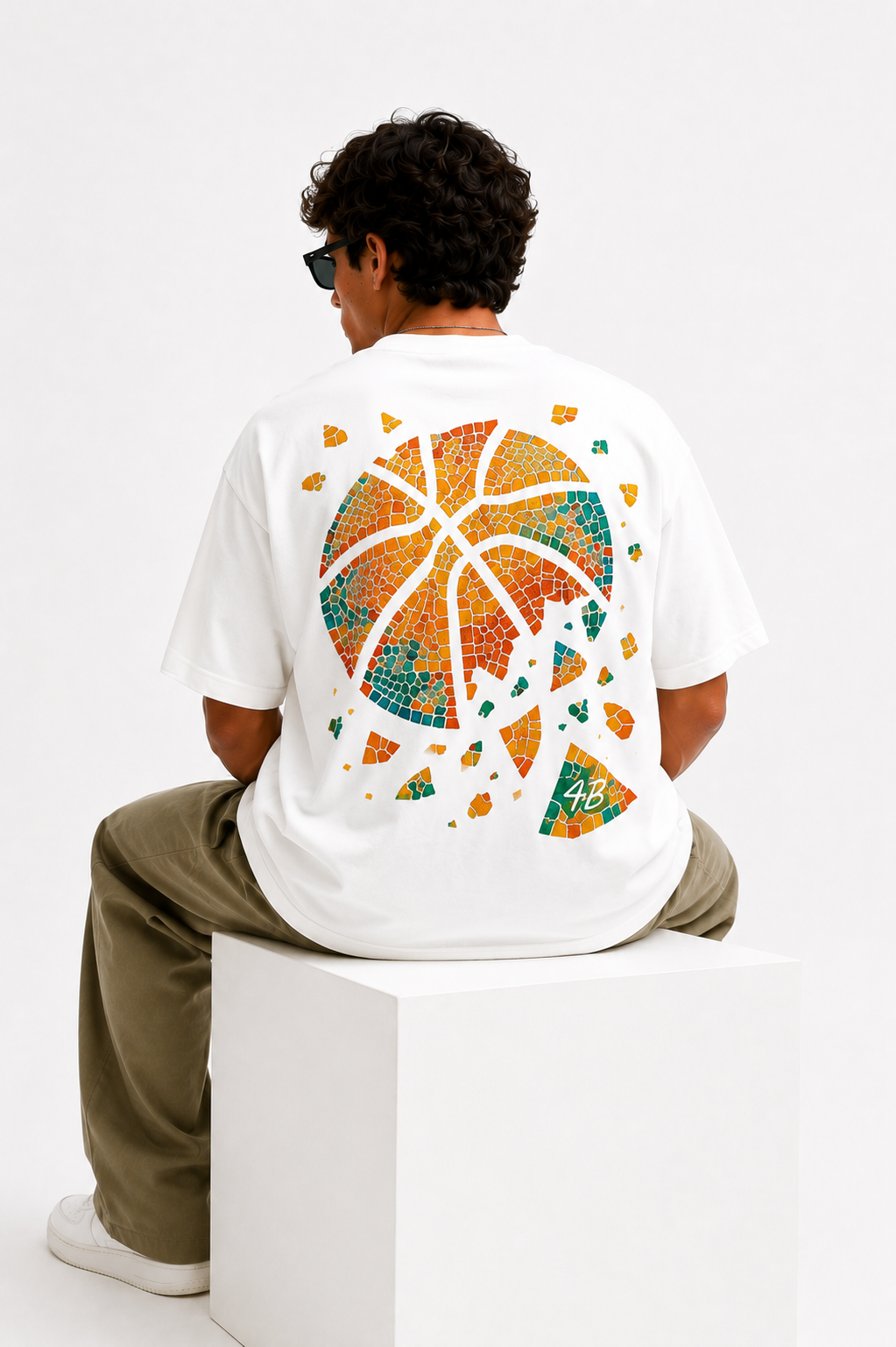 T-shirt manche courte "mosaic summer drop""
