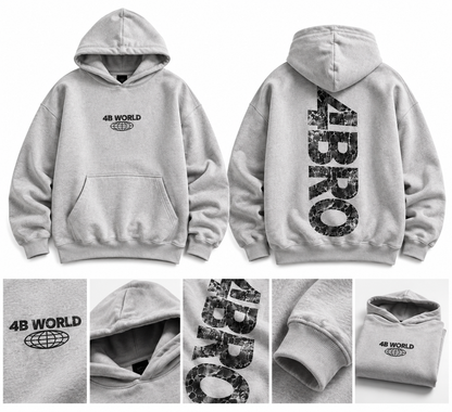 Sweat à Capuche Oversize 4BRO – 4B World | Hoodie Streetwear Unisexe