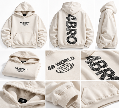 Sweat à Capuche Oversize 4BRO – 4B World | Hoodie Streetwear Unisexe
