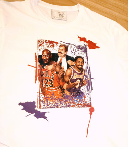 T-shirt collection "Paint" Mj, Phil & Kobe