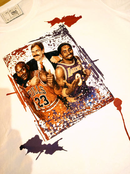 T-shirt collection "Paint" Mj, Phil & Kobe