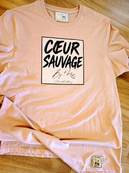 T-shirt collection "Girlie-cloth" coeur sauvage