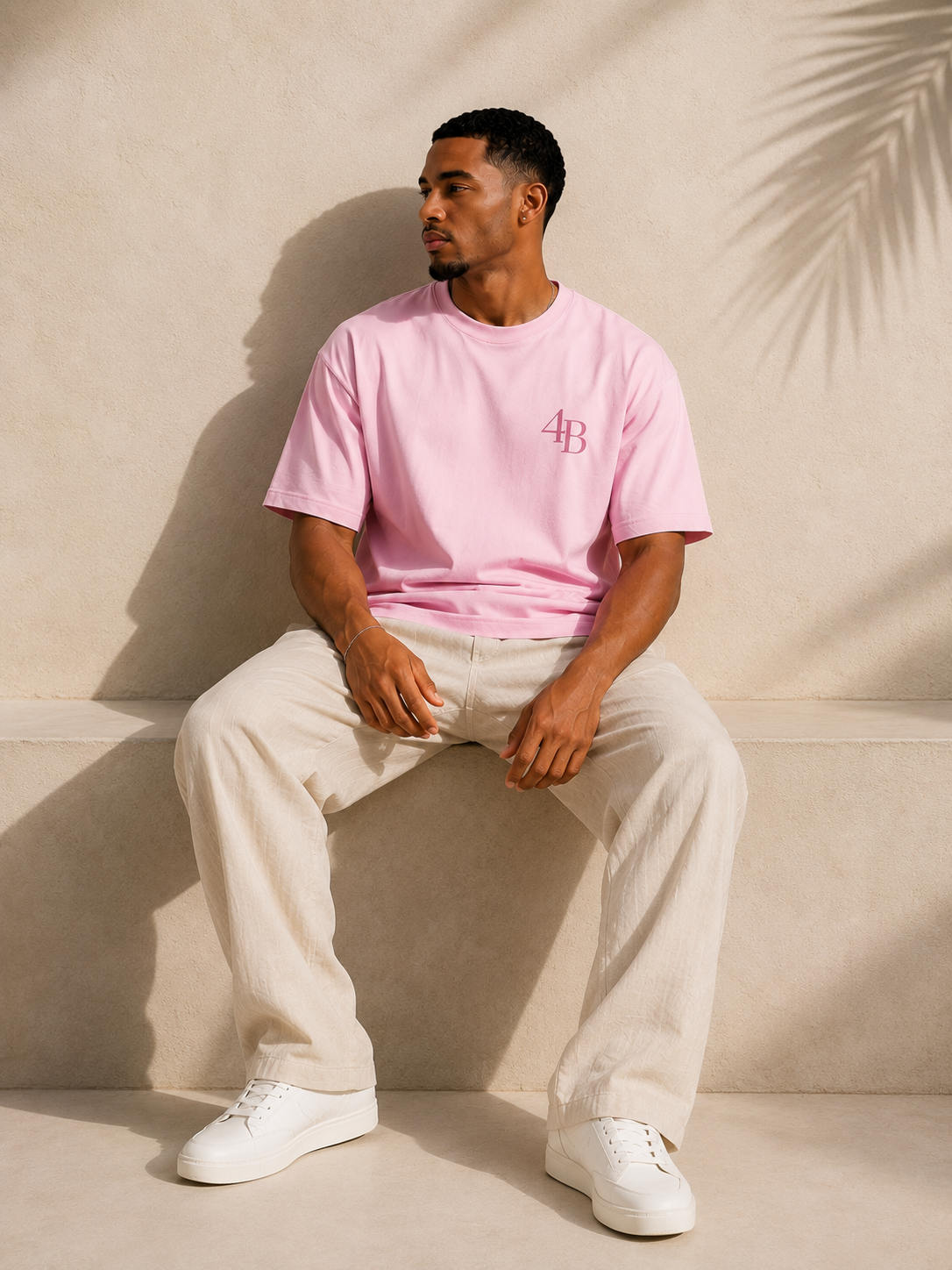 T-shirt manches courtes "courtside club pink edition"