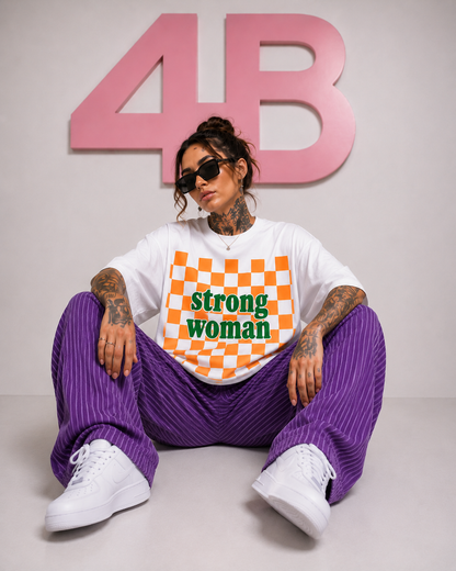 T-shirt manches courtes "strong woman"