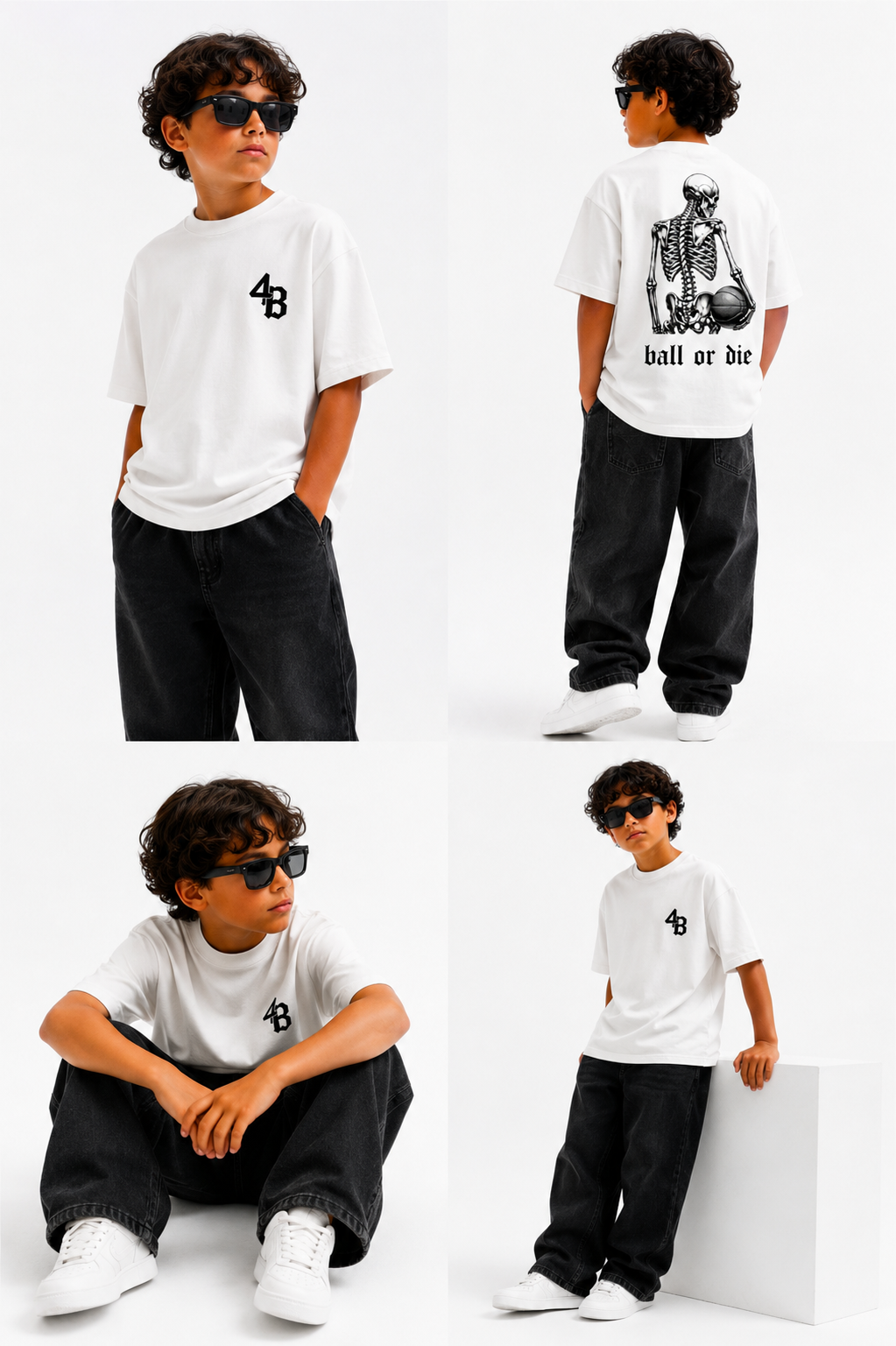 T-shirt manches courtes "kids collection bones "