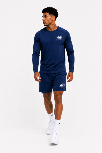 Ensemble de Sport Homme Manches Longues 4B Performance Club – Rain or Shine – Bleu Marine