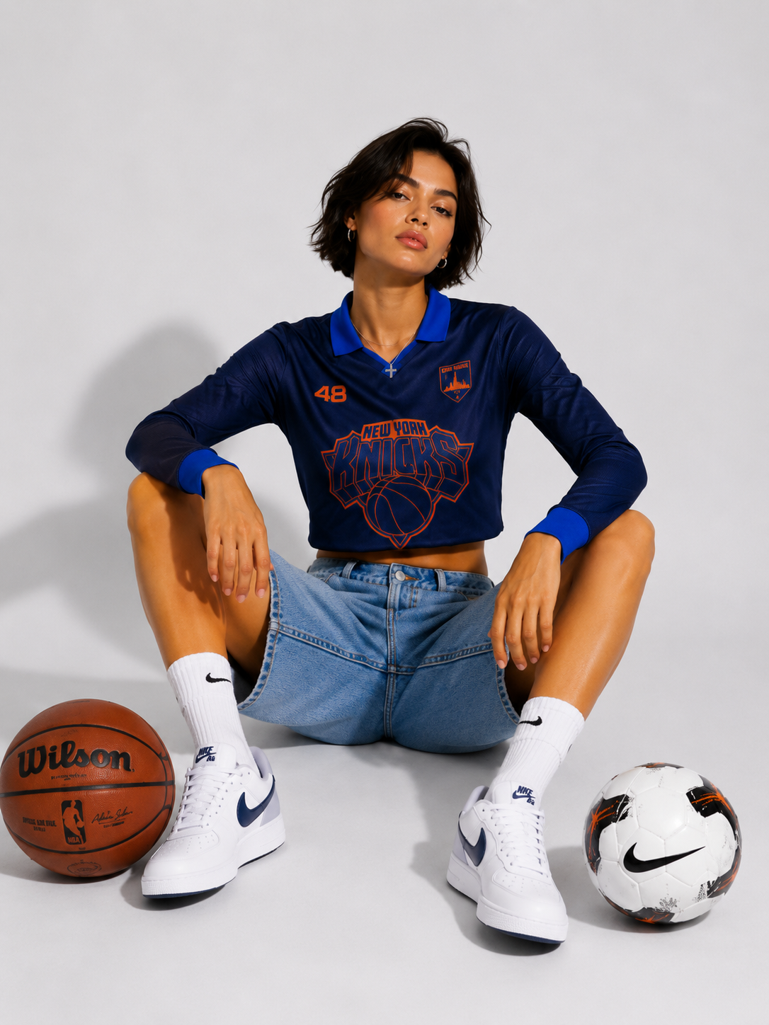 T-shirt crop top World cup X 4Bro N.Y