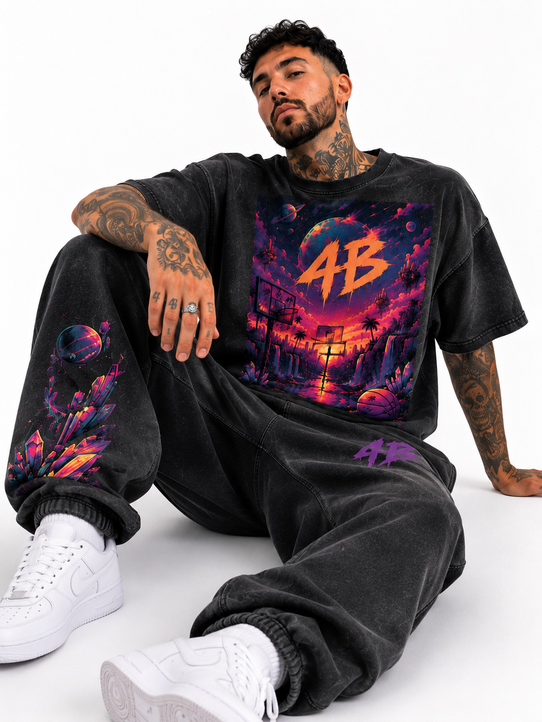 Ensemble tshirt/jogging Cosmic hoop