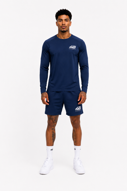Ensemble de Sport Homme Manches Longues 4B Performance Club – Rain or Shine – Bleu Marine