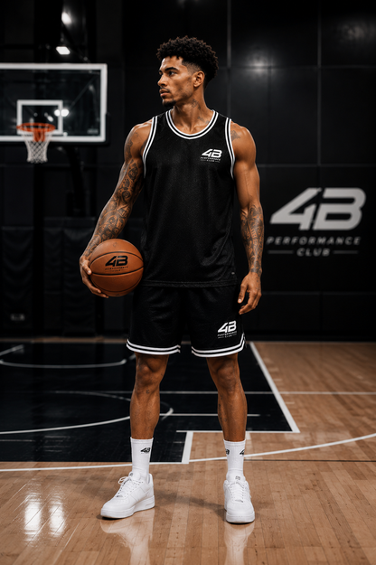 Ensemble Basketball Homme 4B Performance Club – Rain or Shine – Noir