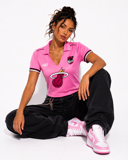 T-shirt manches courtes crop top World cup X 4Bro Miami