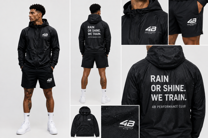 Veste de Sport Homme 4B Performance Club – Rain or Shine – Noir