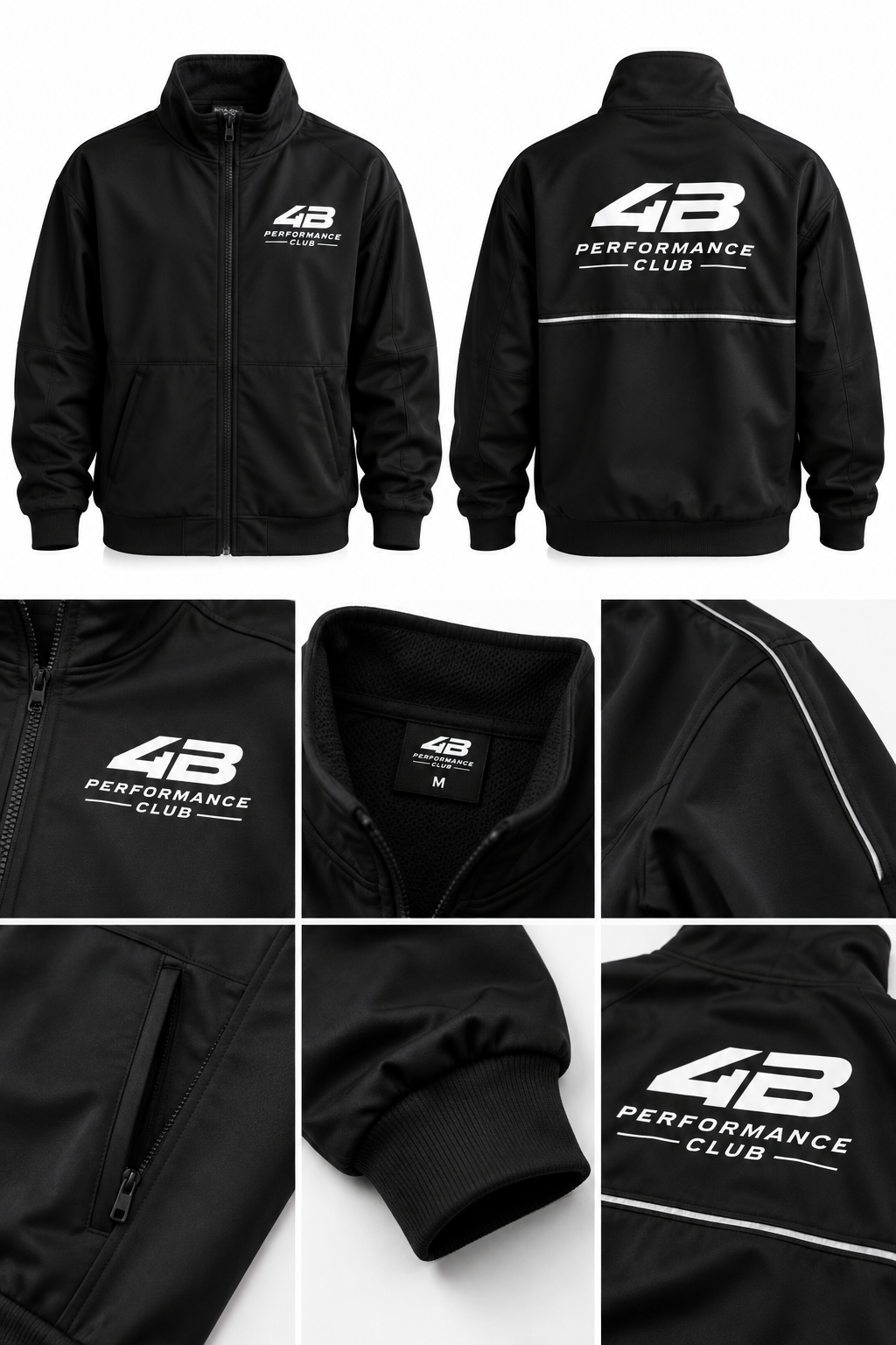 Veste de Sport 4B Performance Club – Noire