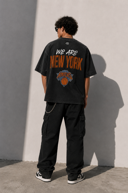 T-shirt manches courtes oversize "NY champs"