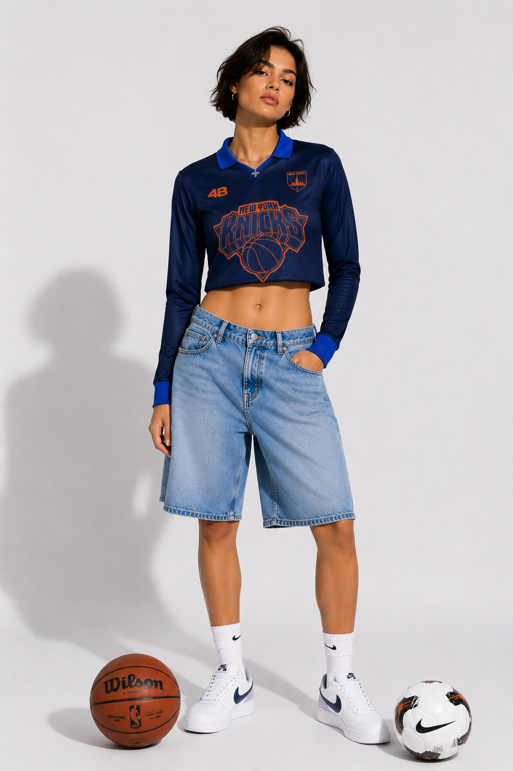 T-shirt crop top World cup X 4Bro N.Y