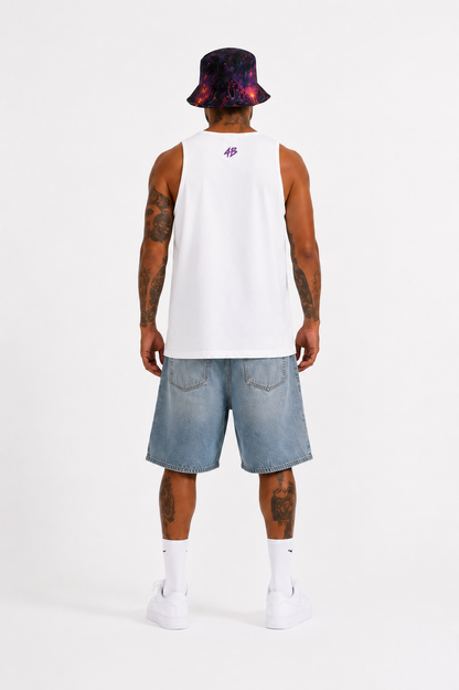 Ensemble débardeur/shorts " Cosmic white edition"@