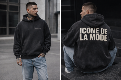Sweat "icône de la mode" washed