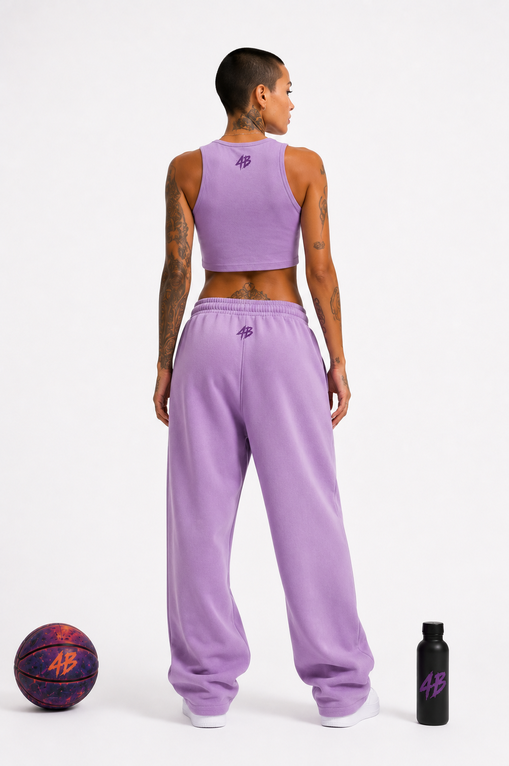Ensemble crop top/jogging "Cosmic hoop women's performances"
