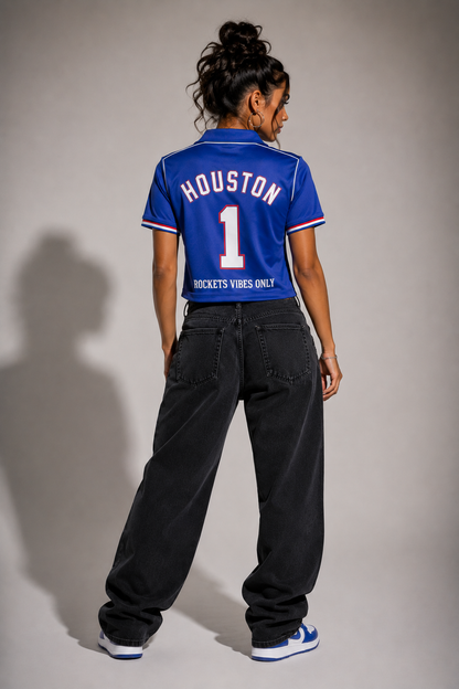 T-shirt manches courtes crop top World cup X 4Bro Houston