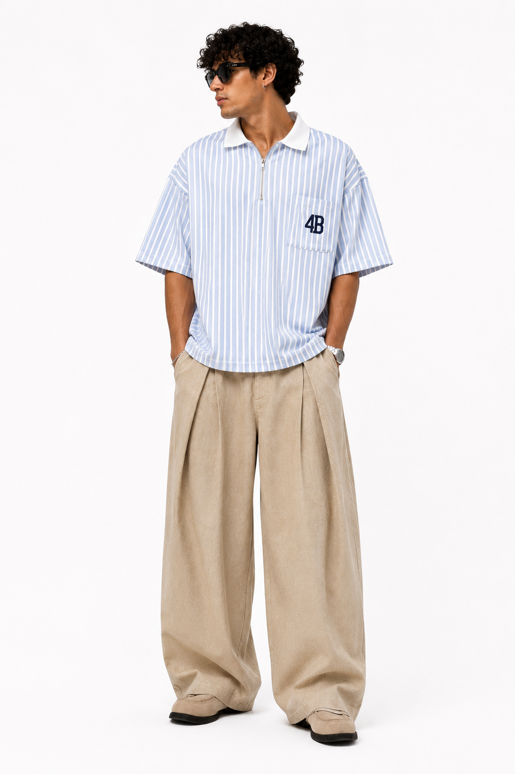Polo crop "courtside club"