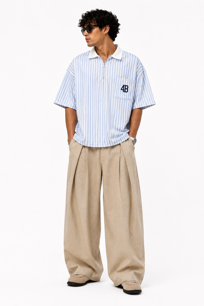 Polo crop "courtside club"
