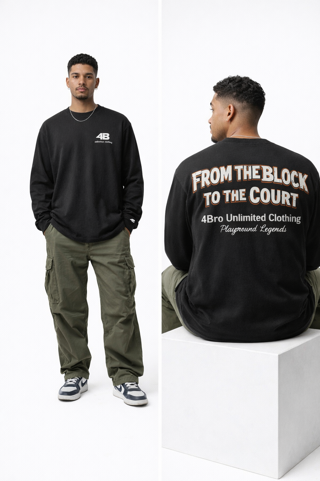 T-shirt manches longues "from the block"