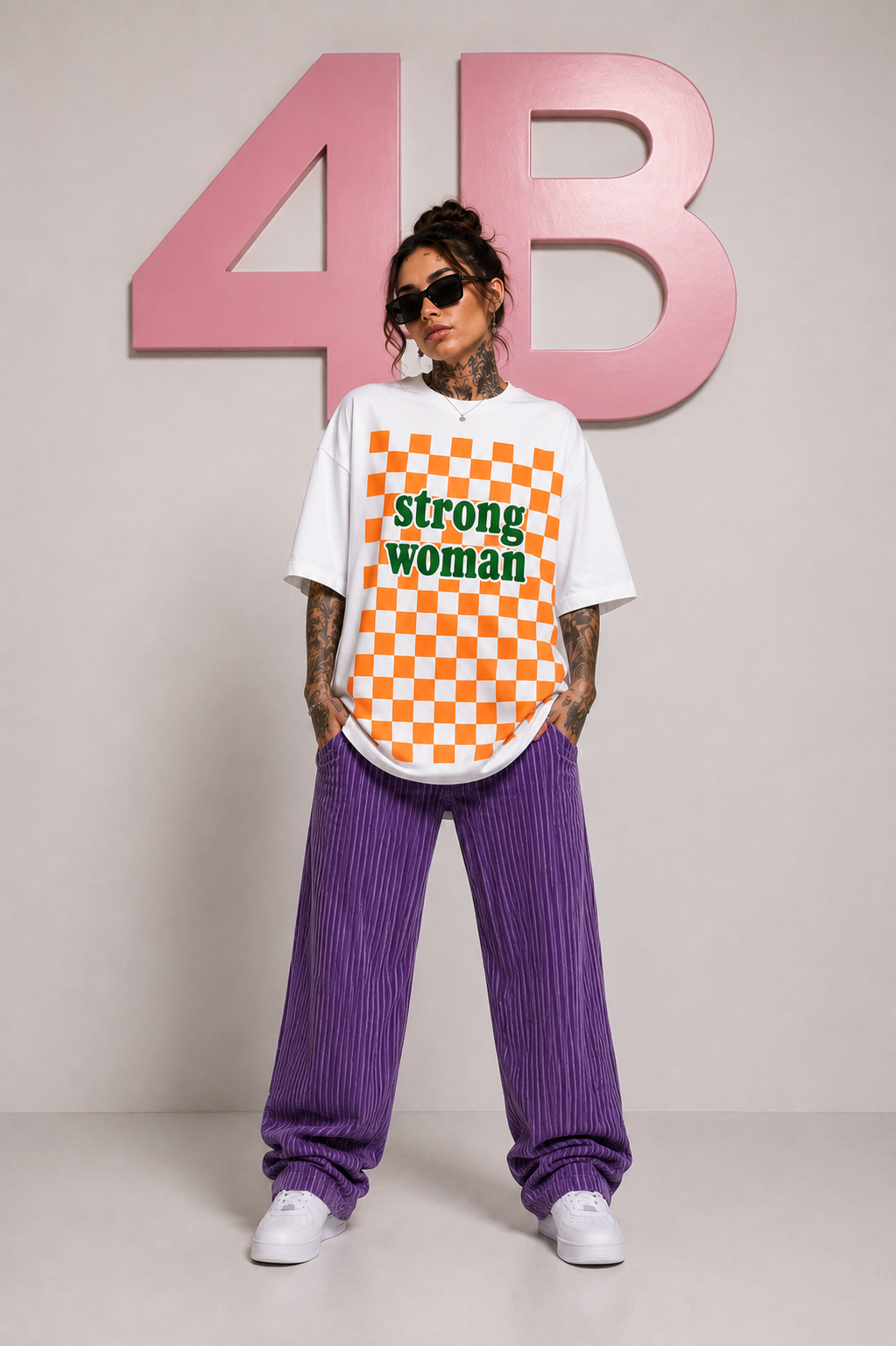 T-shirt manches courtes "strong woman"