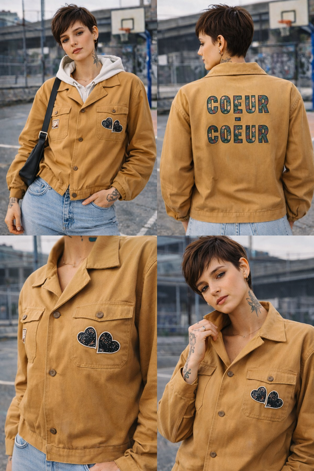 Veste "coeur-coeur"