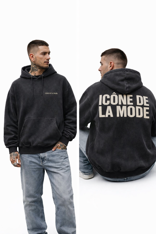 Sweat "icône de la mode" washed