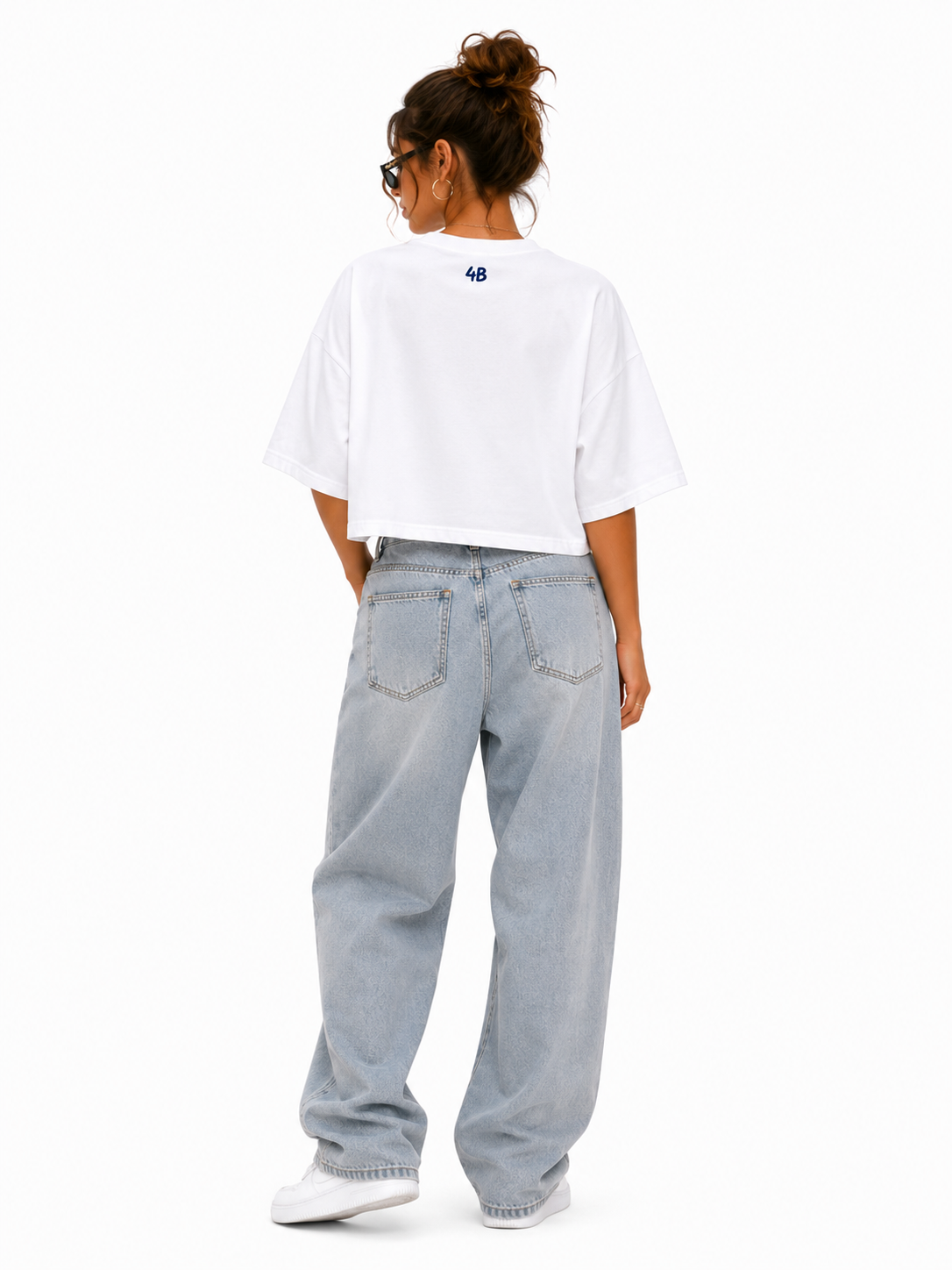 Tshirt manches courtes crop top "chaos"