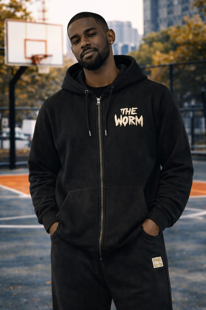 Sweat a capuche zippé "the worm"