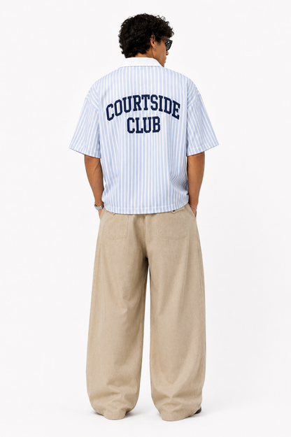 Polo crop "courtside club"