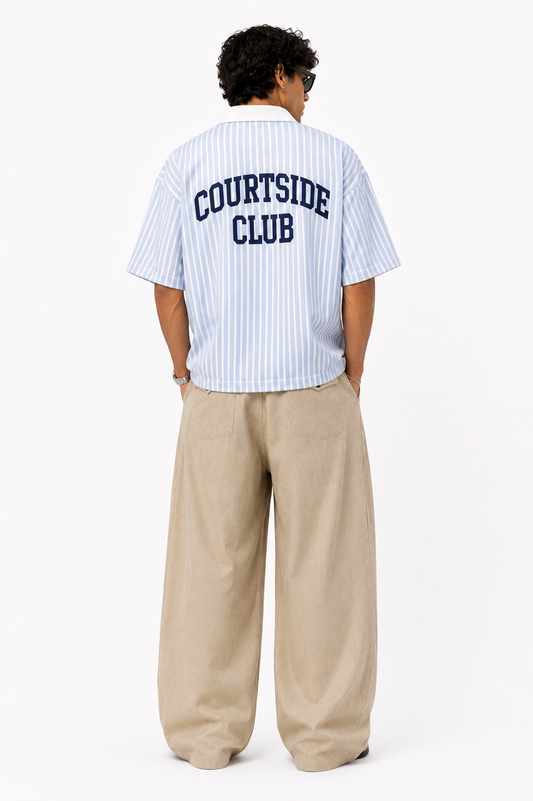 Polo crop "courtside club"