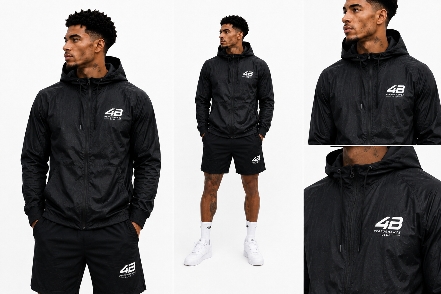 Veste de Sport Homme 4B Performance Club – Rain or Shine – Noir