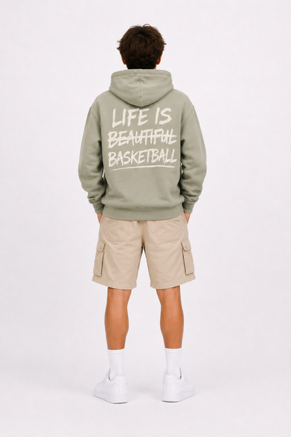 Sweatshirt a capuche "life is basketball"