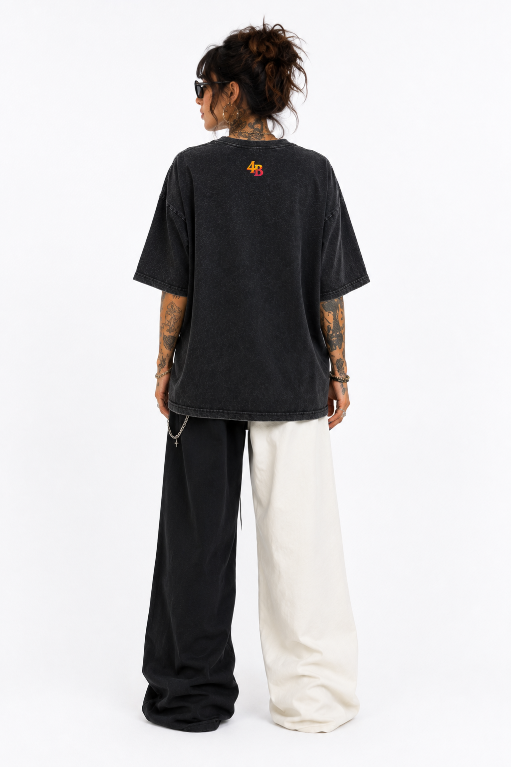 T-shirt oversize "the rock mum band"