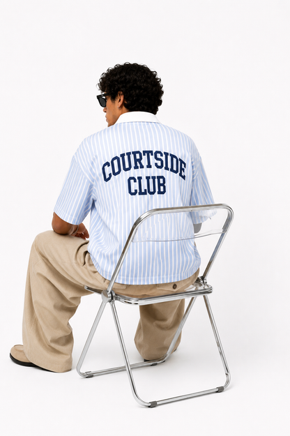Polo crop "courtside club"