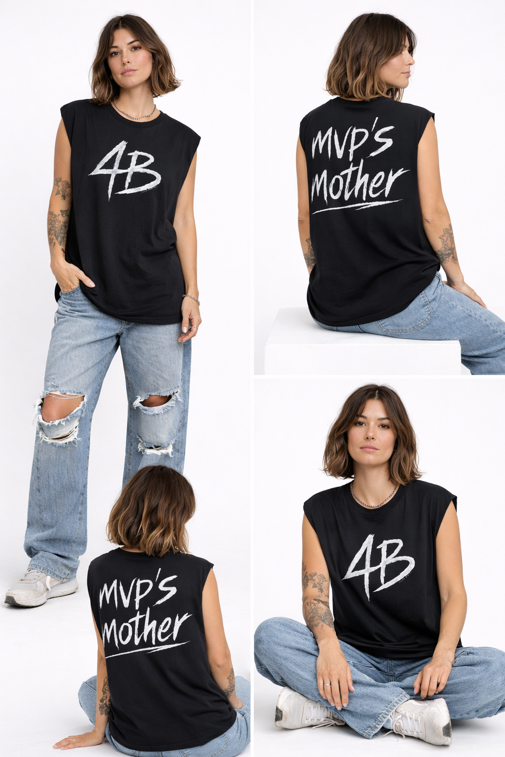 T-shirt sans manche "MVP'S mother"