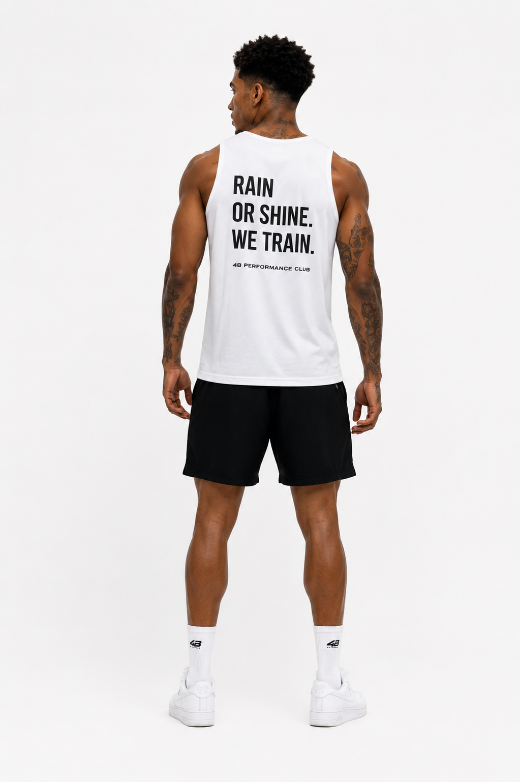 Ensemble de Sport Homme 4B Performance Club – Rain or Shine – Noir & Blanc